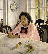 Valentin Serov The girl with peaches  was the painting that inaugurated Russian Impressionism. Spain oil painting artist